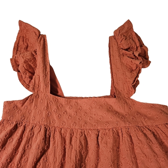 BB Dakota by Steve Madden Orange Lined Mini Dress, Square Neck, XS - Picture 10 of 13